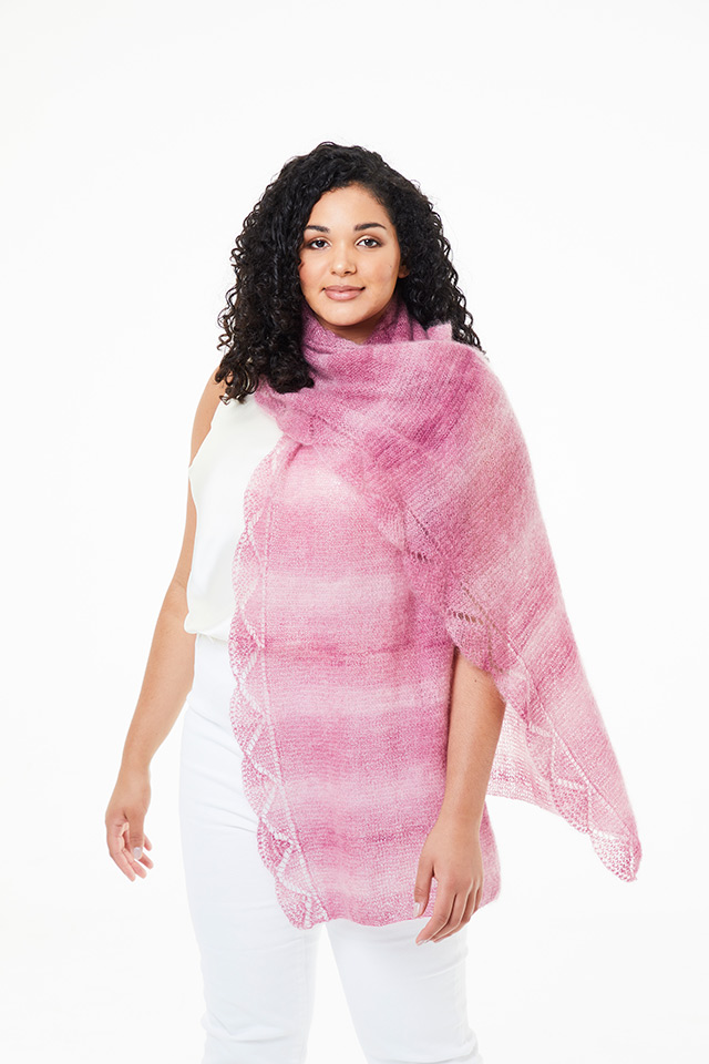 毛糸 ROWAN-ローワン- Kidsilk Haze Colour・キッドシルクヘイズカラー(Z013000) 6.Rose 06Co99j