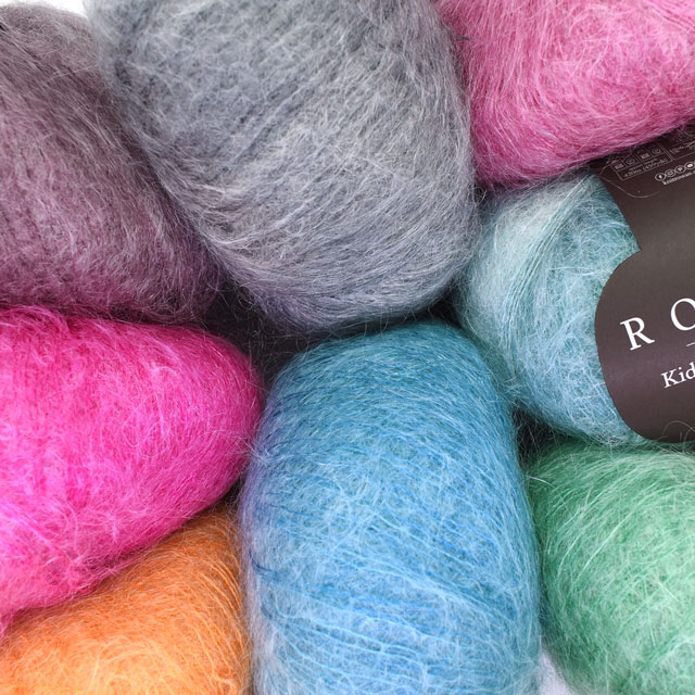 毛糸 ROWAN-ローワン- Kidsilk Haze Colour・キッドシルクヘイズカラー(Z013000) 6.Rose 06Co99j