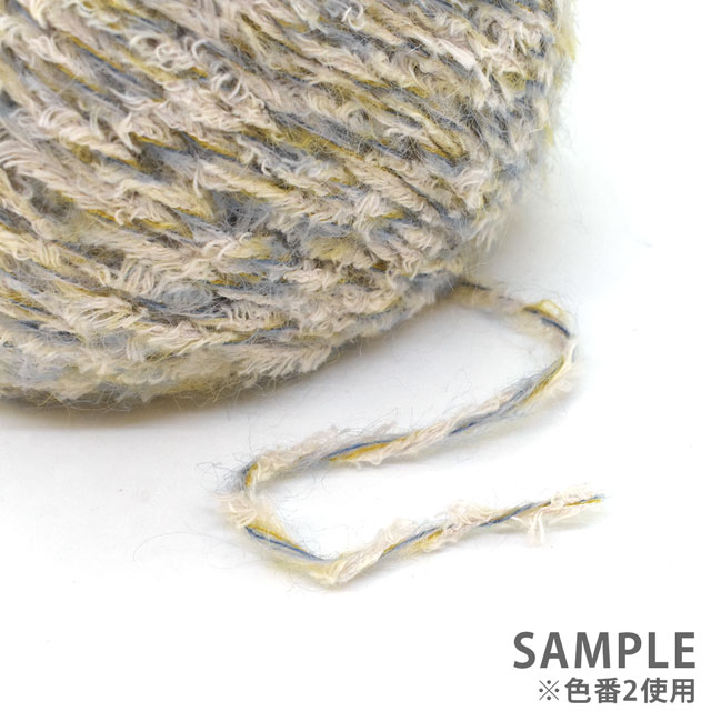 毛糸 sawada itto moln(SWXXXX034) 2.ブルーイエロー 06Co99_