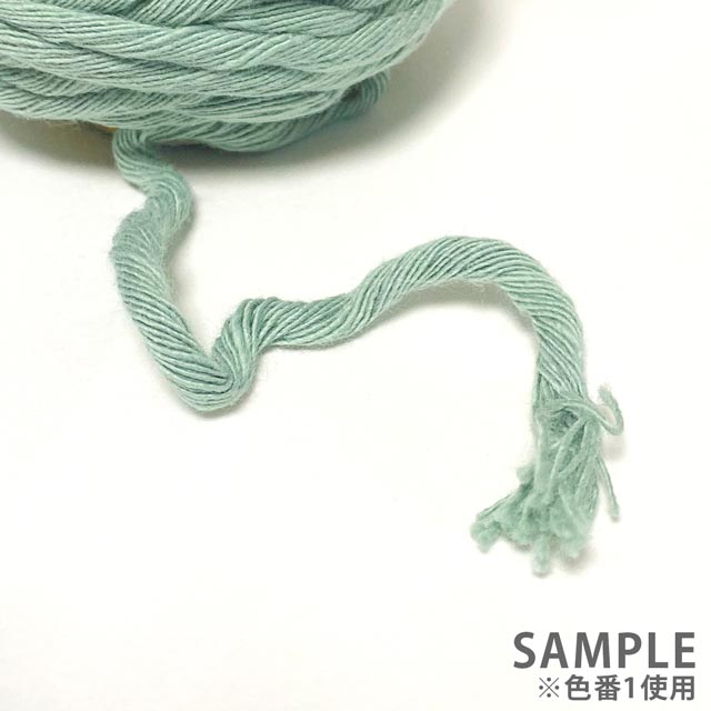 手編み糸 sawada itto Natural Cotton 30P 1.ライトグリーン 06Co99_
