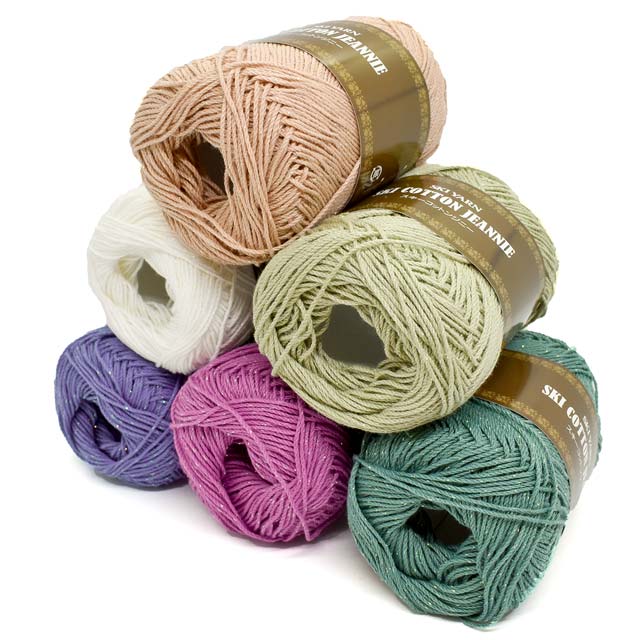 手編み糸 スキー コットンジニー 色番2 06Co99_