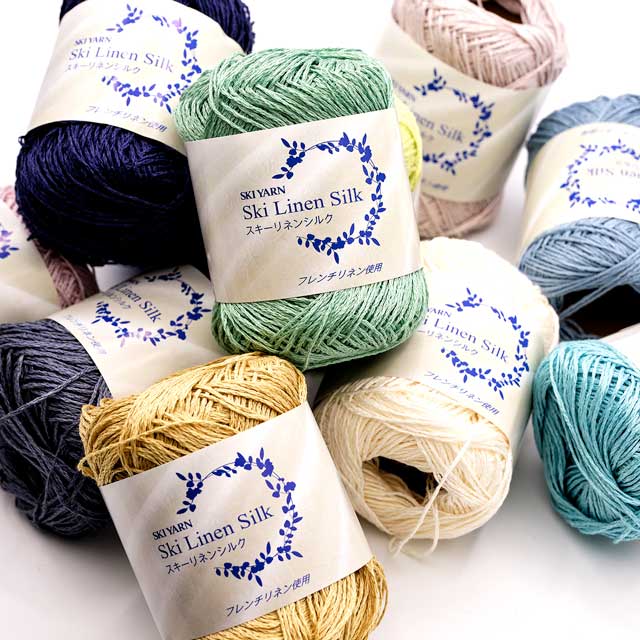 手編み糸 スキー リネンシルク 1428.ターコイズ 06Bo99_