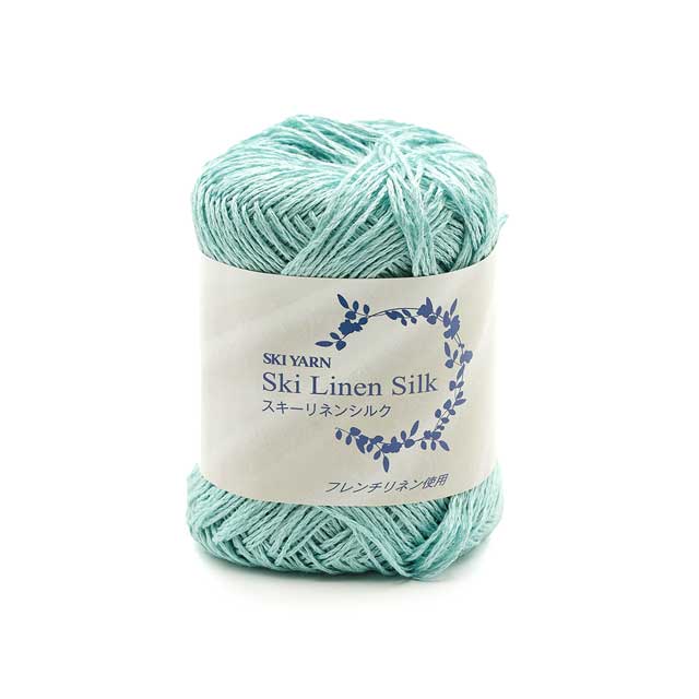 手編み糸 スキー リネンシルク 1428.ターコイズ 06Bo99_