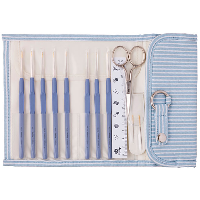 Tulip-チューリップ- エティモ クッショングリップ付きレース針セット(TLS-001) ロイヤルシルバー 06Cq99_