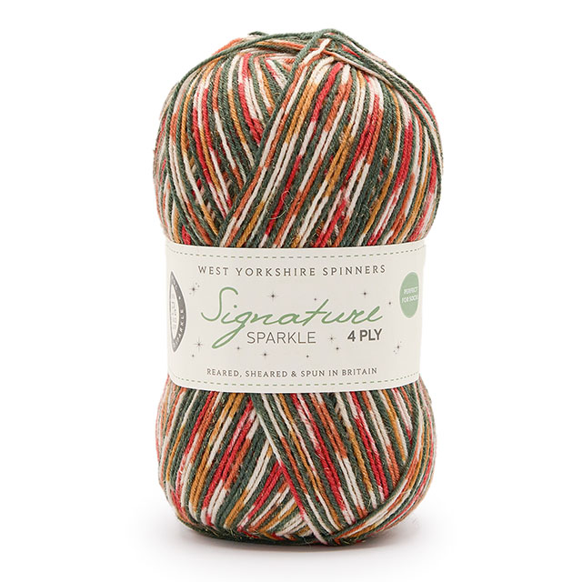 毛糸 West Yorkshire Spinners-ウエストヨークシャースピナーズ- Signature 4ply Sparkle・シグネチャー4プライスパークル 1208.Yuletide 06Co99_