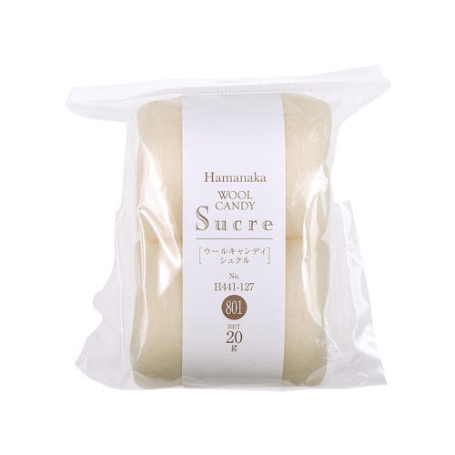 フェルト羊毛 ハマナカ ウールキャンディ・シュクル・ナチュラルブレンド(H441-127) 801.生成 06Bl99_