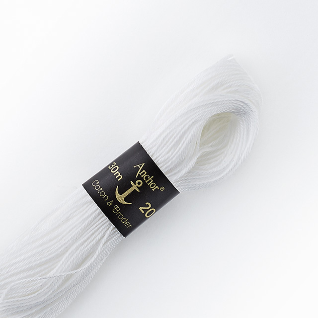 刺しゅう材料 Anchor-アンカー- 刺繍糸 アブローダー 20番(342221) 色番1 06Bg99_