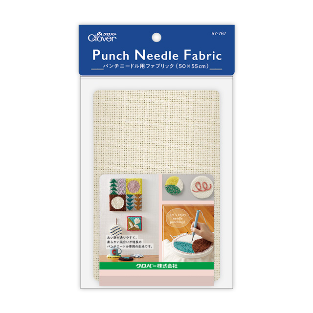 クロバー パンチニードル用ファブリック （57-767） 約50×55cm 06Bg99_