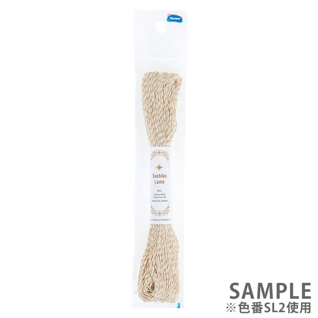 オリムパス 刺し子糸 ラメ糸 Sashiko Lame SL15.夜桜 よざくら 06Bi99_