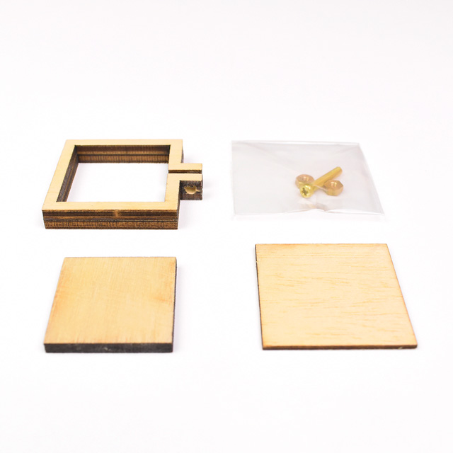 刺しゅう材料 ミニチュア刺繍枠 四角 中(SJ-256) ホワイト 06Bg99_