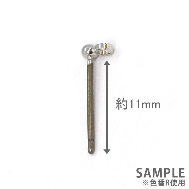 ピアスパーツ しゃか玉チタンピアス カン付(D-46-G) G.ゴールド 1ペア入 06Af99_