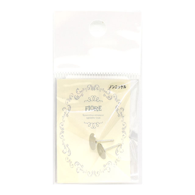 ピアスパーツ 丸皿ピアス(D-90-R) 約8mm R.シルバー 1ペア入 06Af99_