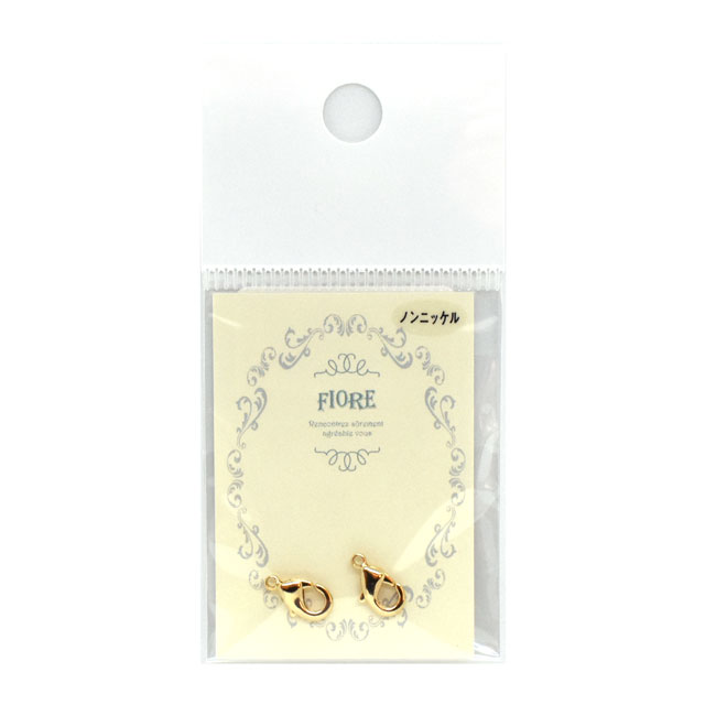 アクセサリーパーツ カニカン(F-132-G) 約10mm G.ゴールド 2個入 06Af99_