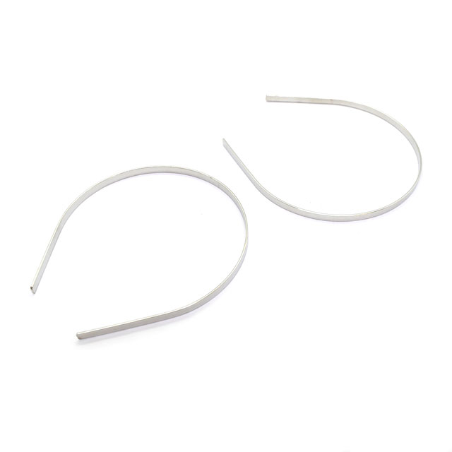 ドール用 ワイヤーカチューシャ 大 約75mm シルバー 2本入 06Ab99_