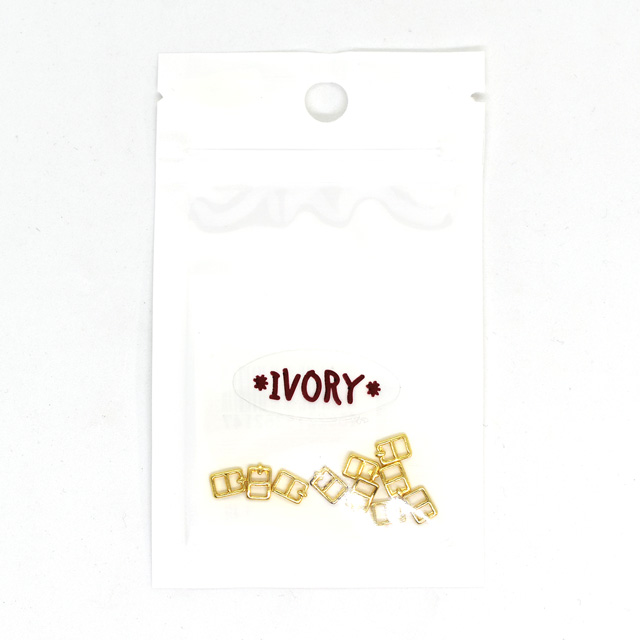ドール用 メッキバックル/バックルピン付き 約2.5mm 10個入 Gゴールド 06Ab99_