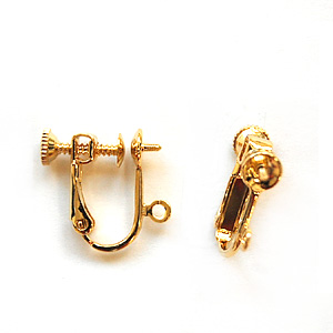 イヤリングパーツ ネジバネ切カン付き ゴールド 99Zz99_