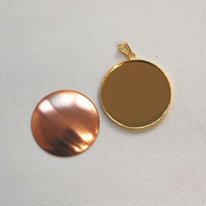 くるみ金具 アクセサリートップ 円 ゴールド 08Bk99_