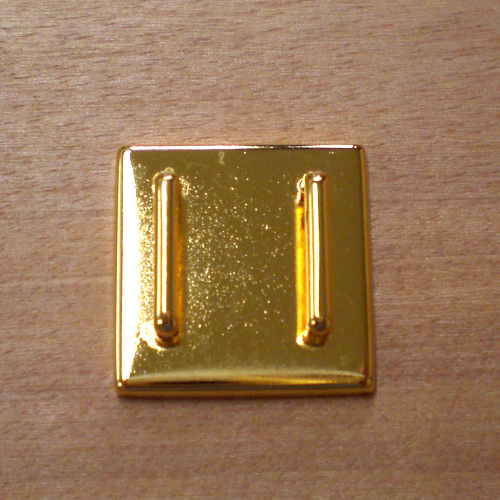 くるみ金具 帯留め金具 正方形(no5) ゴールド 06Zz99_