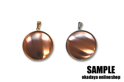 くるみ金具 アクセサリートップ 円 ゴールド 08Bk99_