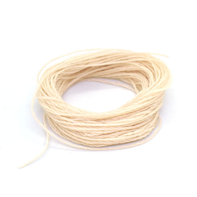 LINHASITA マクラメワックスコード 0.5mm(59819-01) 10m入 1.オフホワイト 08Be99_