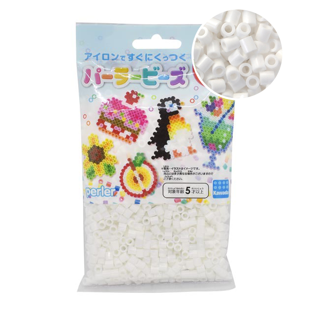 カワダ パーラービーズ 単色 5001.白 06Ad99_