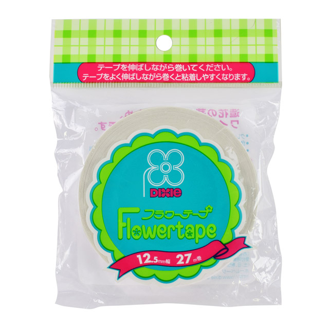 DIXIE フラワーテープ 12.5mm幅×27m巻 ホワイト 06Aa99_