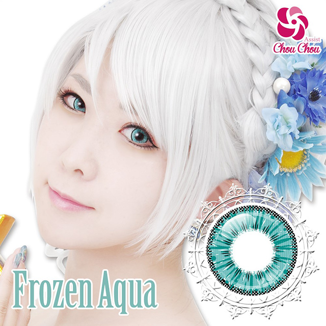 アシストシュシュ ICE Flora 1Day アイスフローラワンデー(21401) フローズンアクア 度なし 0.00 07Bk99_