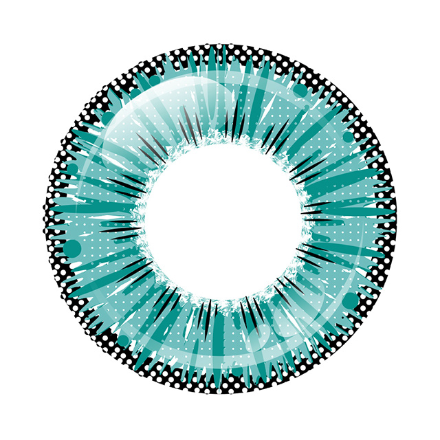 アシストシュシュ ICE Flora 1Day アイスフローラワンデー(21401) フローズンアクア 度なし 0.00 07Bk99_