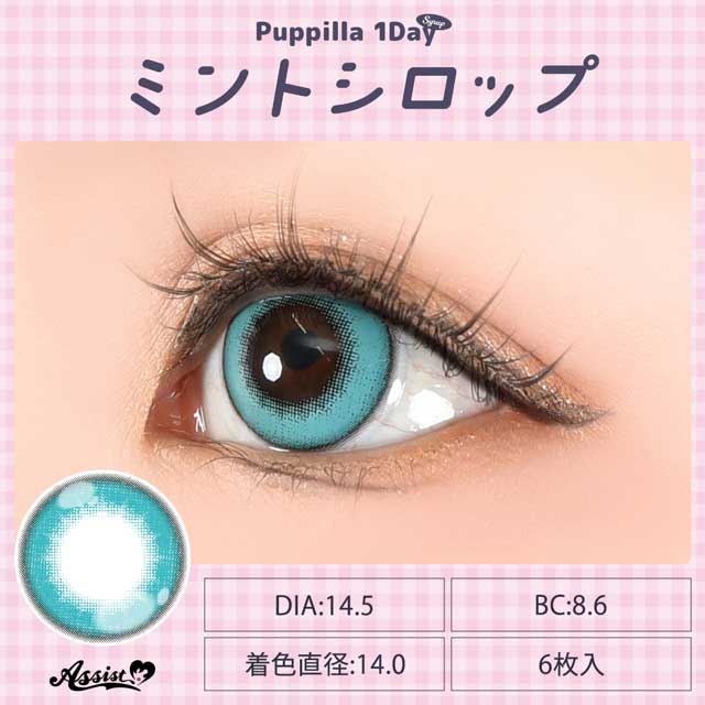 アシストシュシュ Puppilla 1Day Syrup パピーラワンデーシロップ(35261) ミントシロップ 度なし 0.00 07Bk99_