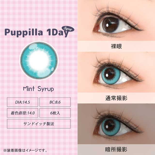 アシストシュシュ Puppilla 1Day Syrup パピーラワンデーシロップ(35261) ミントシロップ 度なし 0.00 07Bk99_
