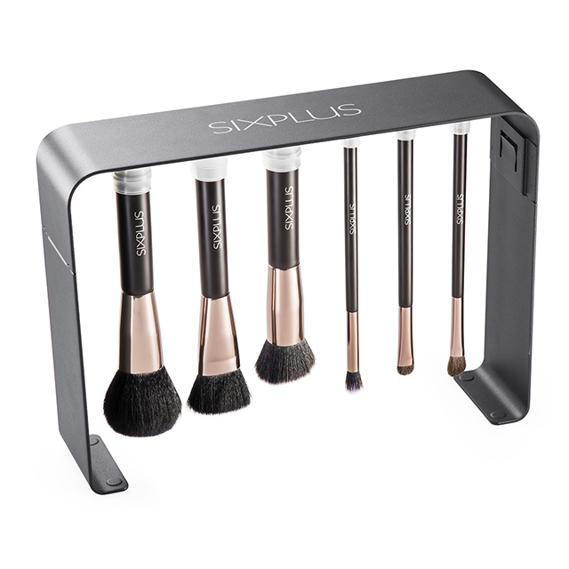 SIXPLUS-シックスプラス- マグネットメイクブラシ立て(200199-2) ブラック 07Cn99_