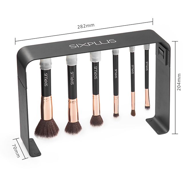 SIXPLUS-シックスプラス- マグネットメイクブラシ立て(200199-2) ブラック 07Cn99_