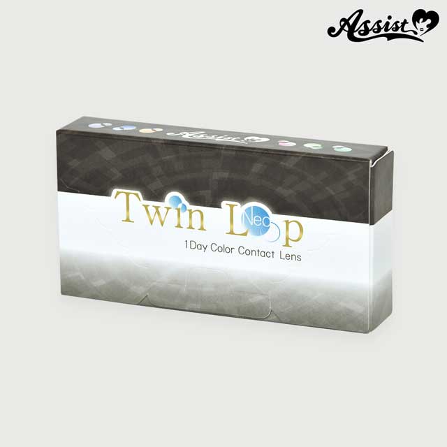 アシストシュシュ Twin Loop 1Day Neo ツインループワンデーネオ(38480) ツインレッド 度なし 0.00 07Bk99_