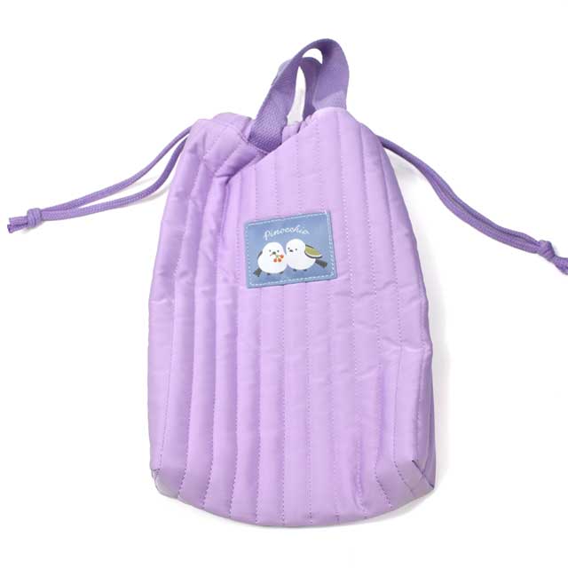 完成品 シューズケース ヌビ シマエナガ(QMP5-1201) パープル 15Yy88_