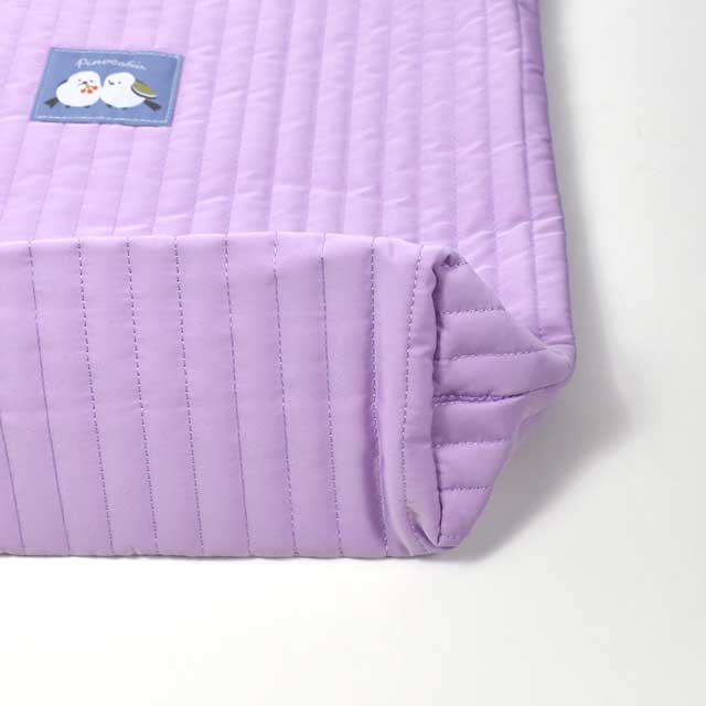 完成品 レッスンバッグ大 ヌビ シマエナガ(QMP5-1901) パープル 15Yy88_