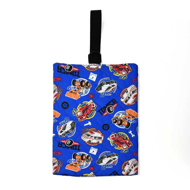 完成品 キルトシューズケース トミカ（QTM6-1680） ブルー 15Yy88_