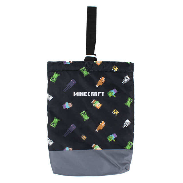 完成品 マインクラフト シューズケース(F8451YB) N9.ブラック 15Yy88_