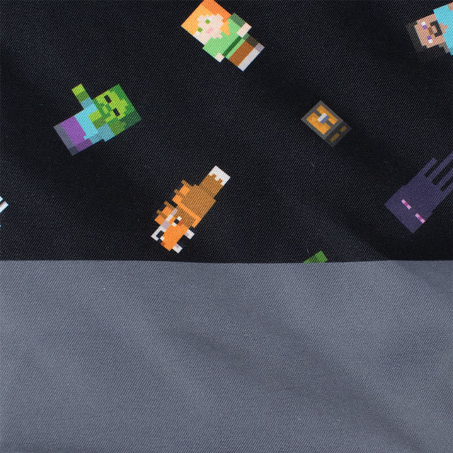 完成品 マインクラフト シューズケース(F8451YB) N9.ブラック 15Yy88_