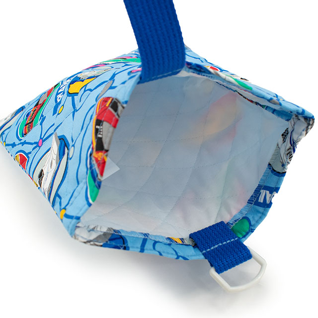 完成品 プラレール キルトシューズケース(QPL7-1780) サックス 14yy88_