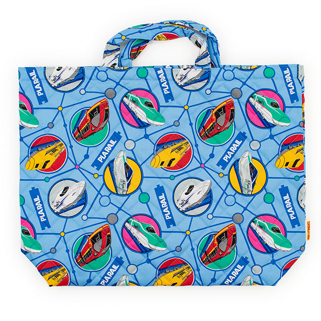 完成品 プラレール キルトレッスンバッグ大（QPL7-2780） サックス 14yy88_