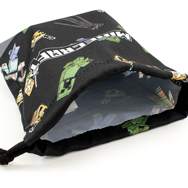 完成品 マインクラフト 巾着袋S(F8625YB) N9.ブラック 14yy88_