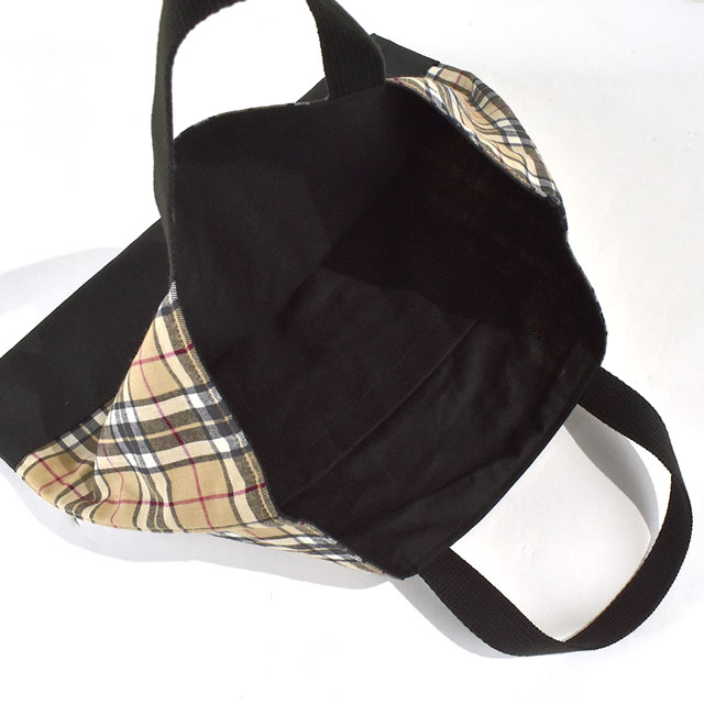 完成品 レッスンバッグ(23BAG-L) BEBK.ベージュ/ブラック 09Ad07_