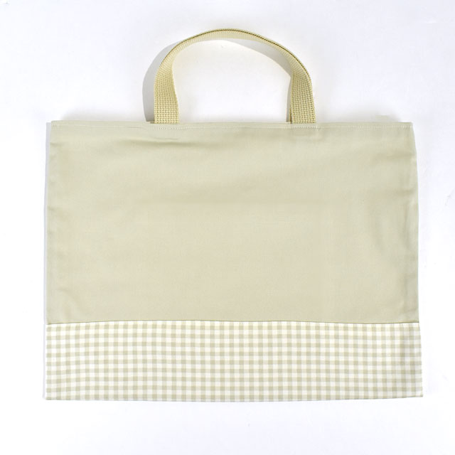 完成品 レッスンバッグ(23BAG-L) BE.ベージュ/セージグレー 09Ad07_