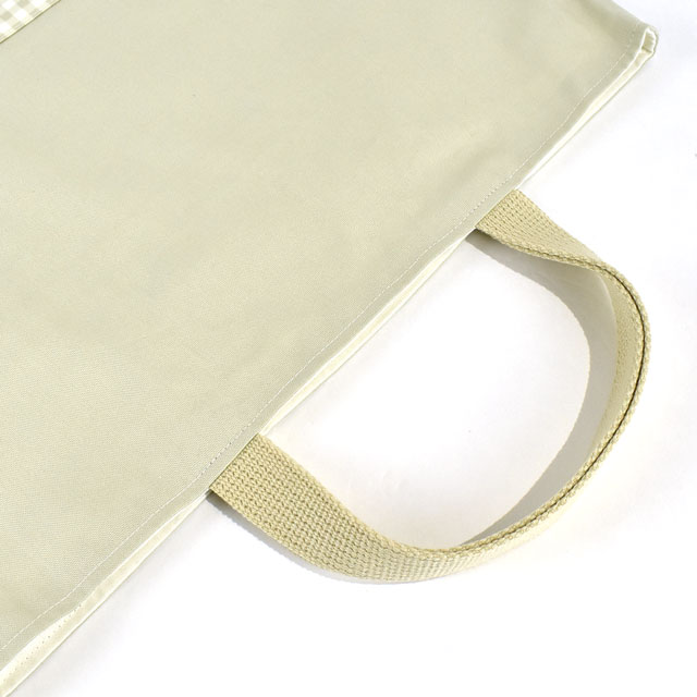 完成品 レッスンバッグ(23BAG-L) BE.ベージュ/セージグレー 09Ad07_