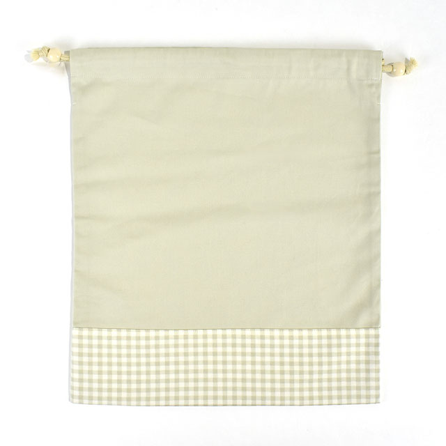完成品 体操着袋/巾着(23BAG-T) BE.ベージュ/セージグレー 09Ad07_