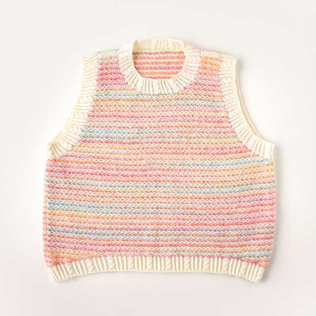 あみだおれフェス限定手編みキット ニュアンスパターンのストールベスト(320000948) 06Co99_