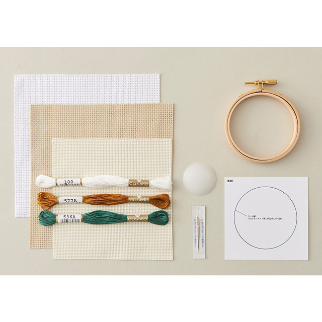 刺しゅうキット cosmo-コスモ- はじめての刺しゅう スターターキット クロスステッチ(92002) 99Zz99_
