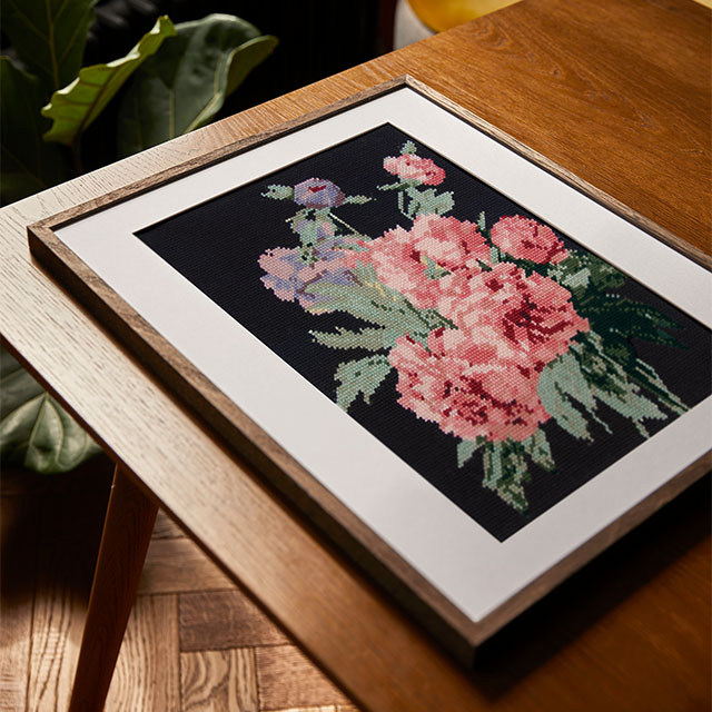 刺しゅうキット DMC×ルーヴル美術館 Le Louvre Collection ニードルポイントキット ルドゥーテ 「牡丹の枝」(C123K/81) 06Bi99_