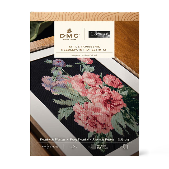刺しゅうキット DMC×ルーヴル美術館 Le Louvre Collection ニードルポイントキット ルドゥーテ 「牡丹の枝」(C123K/81) 06Bi99_