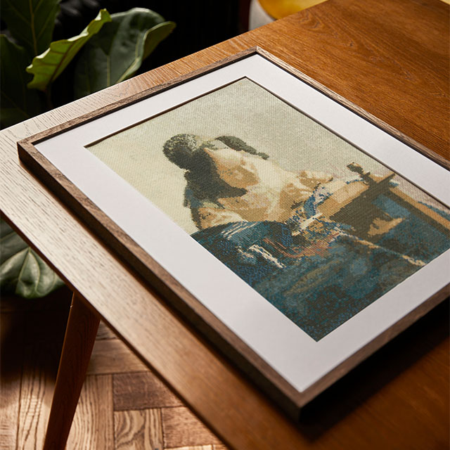 刺しゅうキット DMC×ルーヴル美術館 Le Louvre Collection クロスステッチキット フェルメール 「レースを編む女」(BK1971/81) 06Bi99_